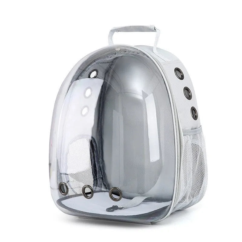 PC pet carrier bag with side opening in various solid colours including grey, pink, green, and blue