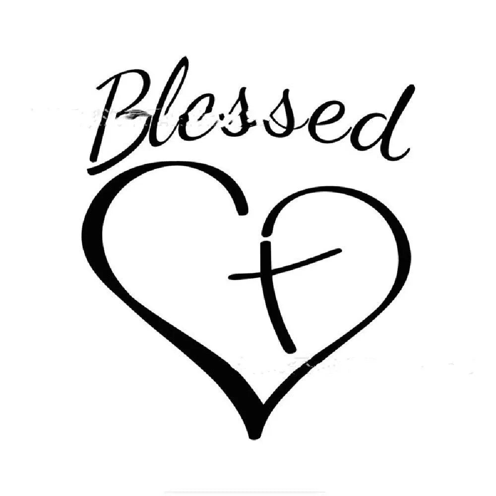 Faith Hope Love heart-shaped letter sticker in red colour showing dimensions