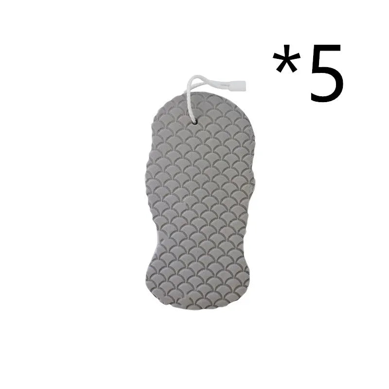 3D fish scale pattern bath sponge in light blue colour showing textured exfoliating surface
