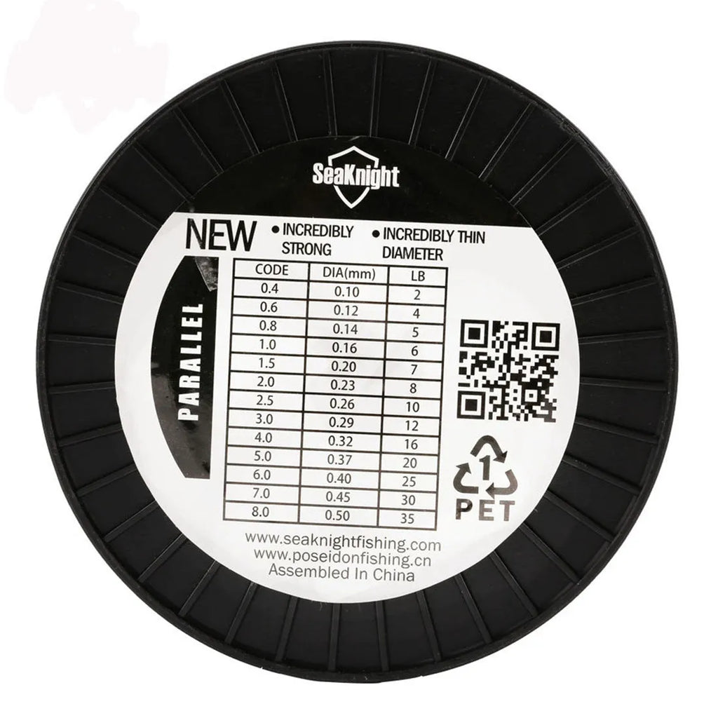 Seaknight 1000 metre spool of nylon fishing line in available colours and diameters.