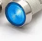 10mm stainless steel indicator light with flat end metal body and wire in various colours
