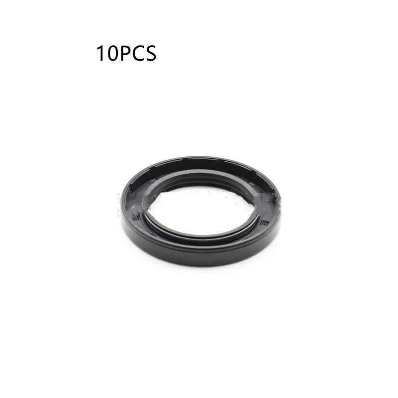6-piece motorcycle rubber seal kit for AG100 models showing assorted 45mm diameter seals with carbon steel frames