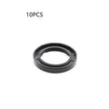 6-piece motorcycle rubber seal kit for AG100 models showing assorted 45mm diameter seals with carbon steel frames