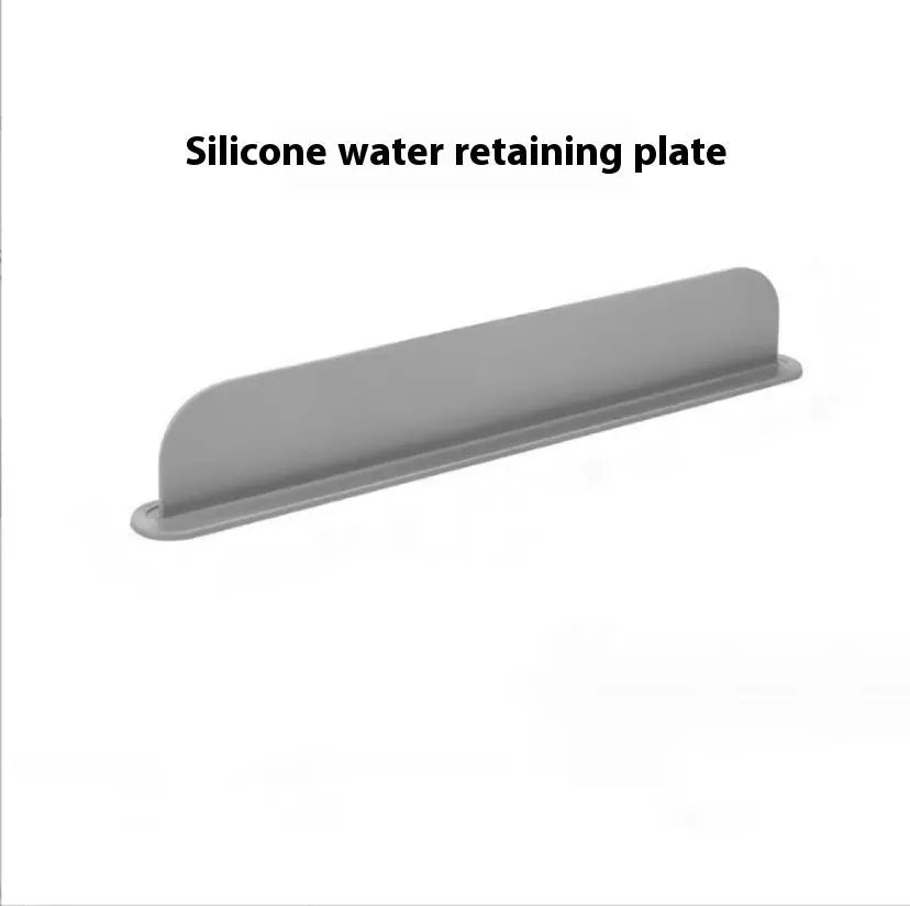Silicone sink water blocking plate in grey colour with dimensions 52x5x85mm