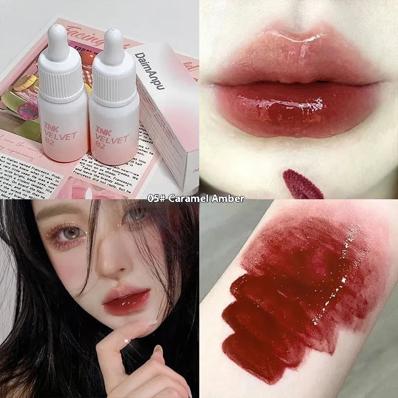 Milk Huhoo series mirror lip lacquer in 3.5g packaging with four shade options