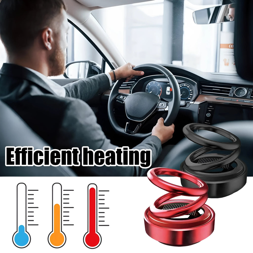 Portable miniature vibration radiator car air freshener heater black red colours