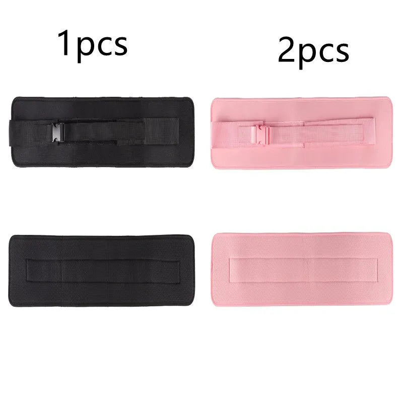 Adjustable hip bridge training belt for weight-bearing exercises with dumbbells or barbells