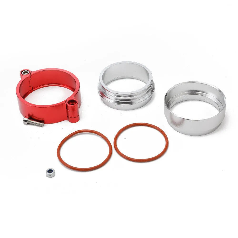 Aluminium fixed movement clamp for car exhaust modification in three colour options