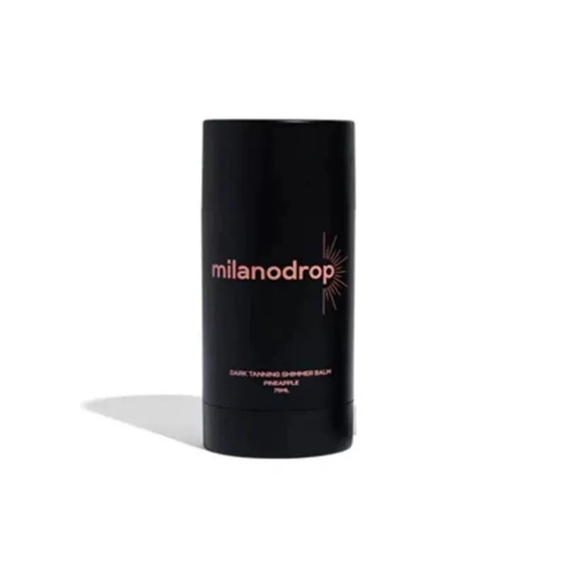 Matte sun tanning black liquid bottle and tube showing 50ml tanning drops and 75ml flash cream.