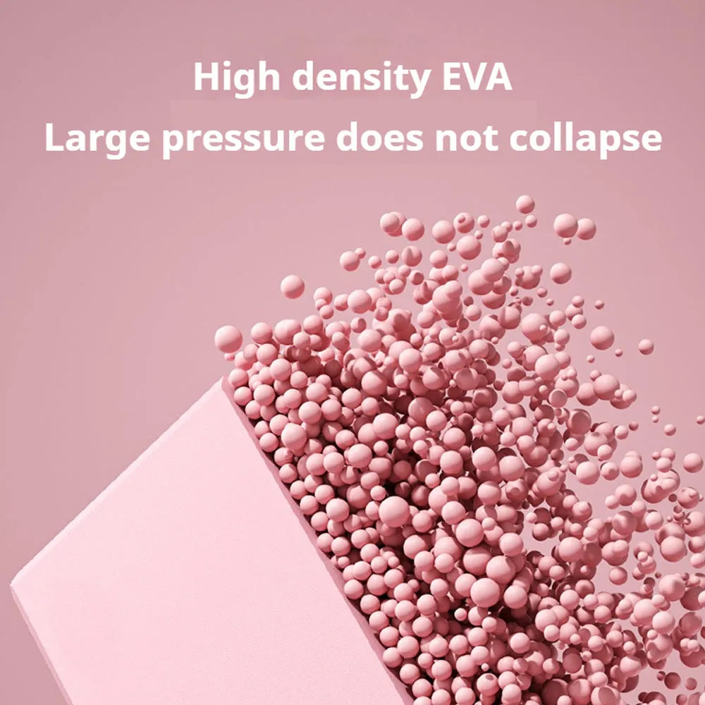 Solid colour EVA foam yoga block showing hexagonal facets and grip ridges