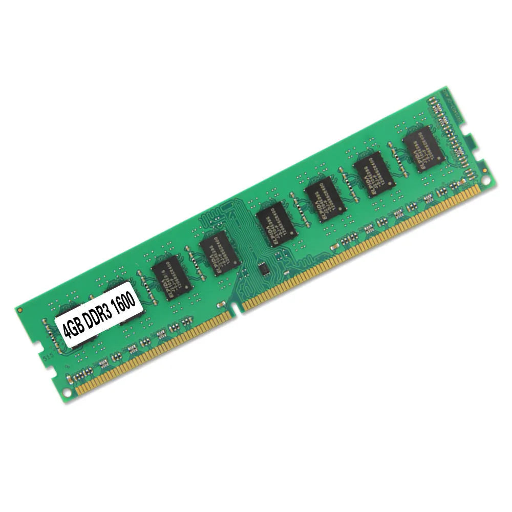Desktop DDR3 4GB 1600MHz memory module with 240-pin connectors