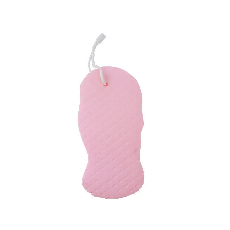 3D fish scale pattern bath sponge in light blue colour showing textured exfoliating surface