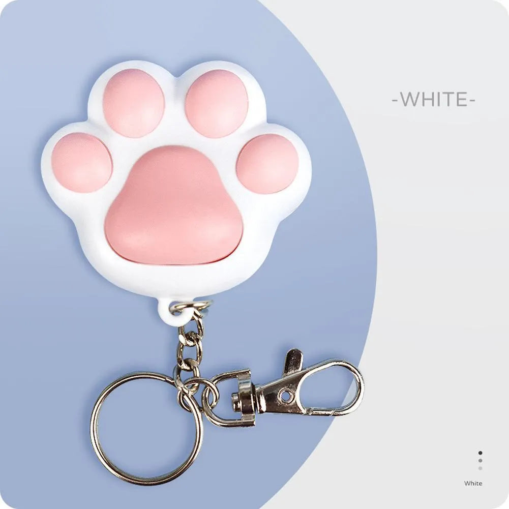USB-rechargeable infrared cat teaser toy with keychain in black or pink plastic measuring 5x2.5cm