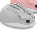 Hamster 109E wireless Bluetooth silent mouse in yellow, pink, or grey colour on a white background.