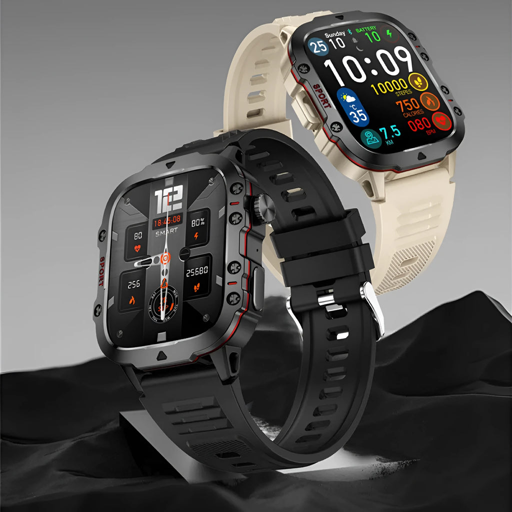 QX11 smart watch with TFT touch screen showing health metrics on wrist