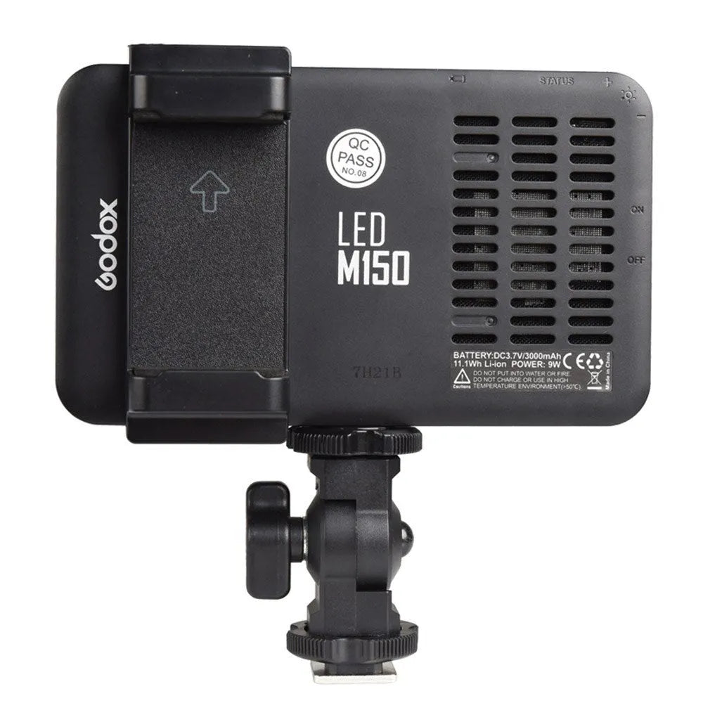 Shenniu M150 ultra-thin silver LED video light for mobile phone and camera mounting