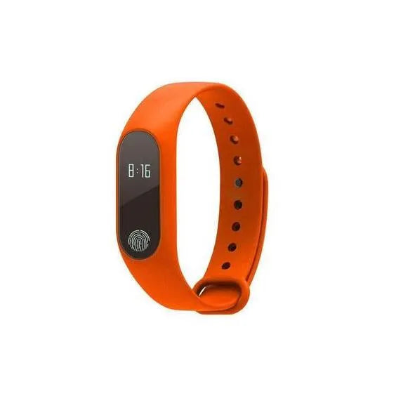 Motion intelligent hand ring for heart rate and step tracking, shown in multiple colours.