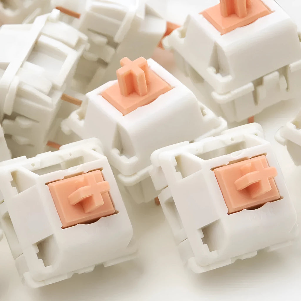 Single Panda Shaft mechanical keyboard switch for DIY replacement on a white background.