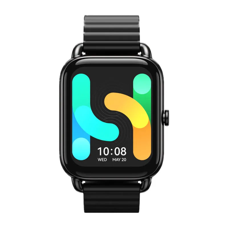 S4PLUS LS11 smart sports watch with AMOLED display showing fitness metrics on wrist