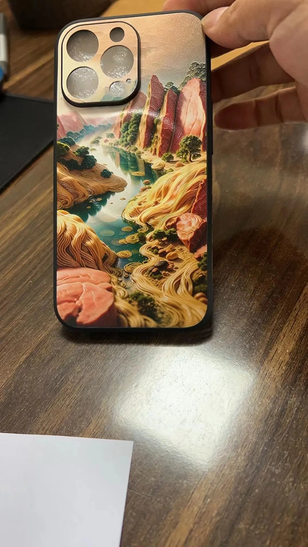 Slim magnetic suction protective phone case for iPhone 13 Pro in image colour with raised edges