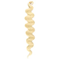 24-inch wine red big wave synthetic wig with braided texture on display