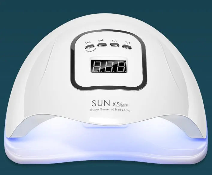 White professional UV LED nail lamp with 45 lamp beads for gel polish drying