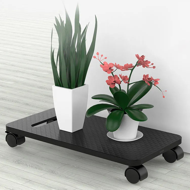 Black ORICO CPU floor stand with wheels, anti-skid vertical stand for PC tower, large size