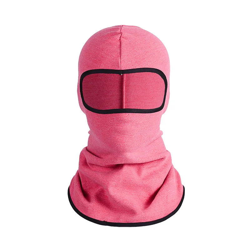 Cotton motorcycle head cover in street-style dome cap design with matching gloves