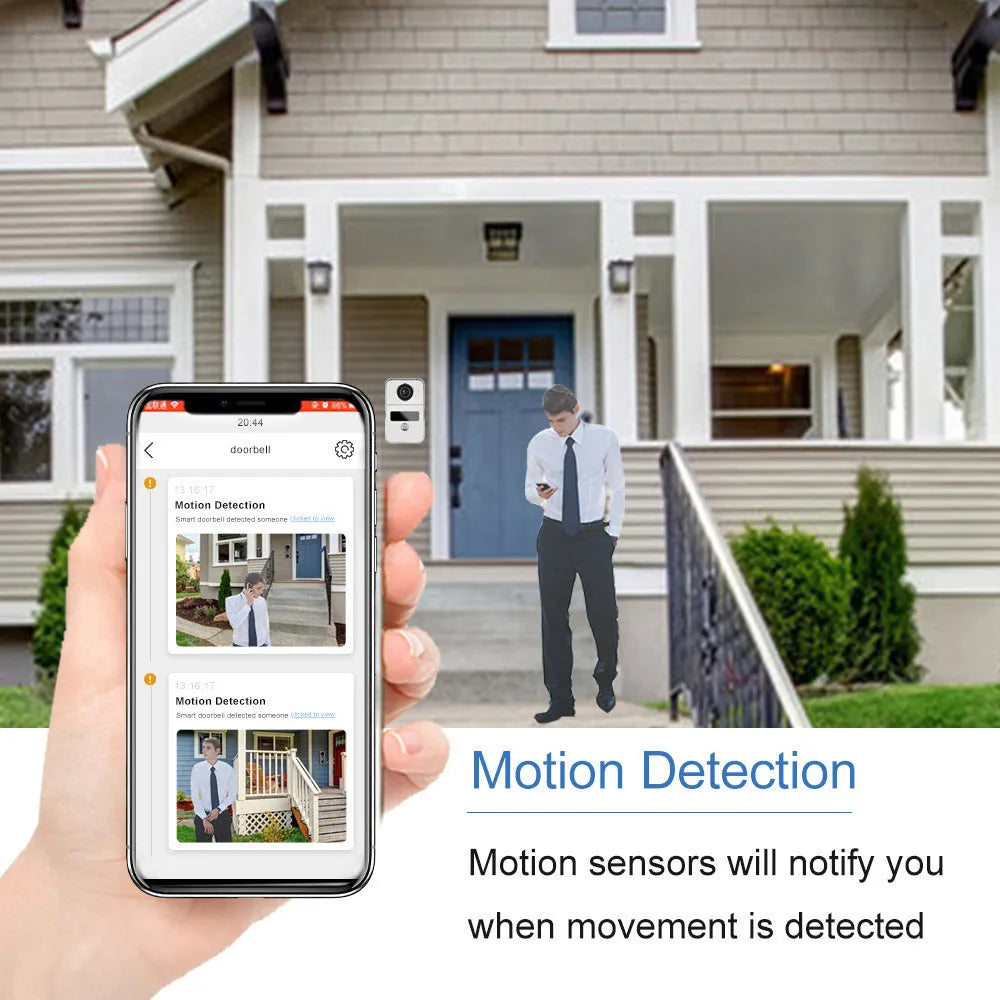 1080P network video intercom doorbell system with 10-inch display screen and colour HD camera