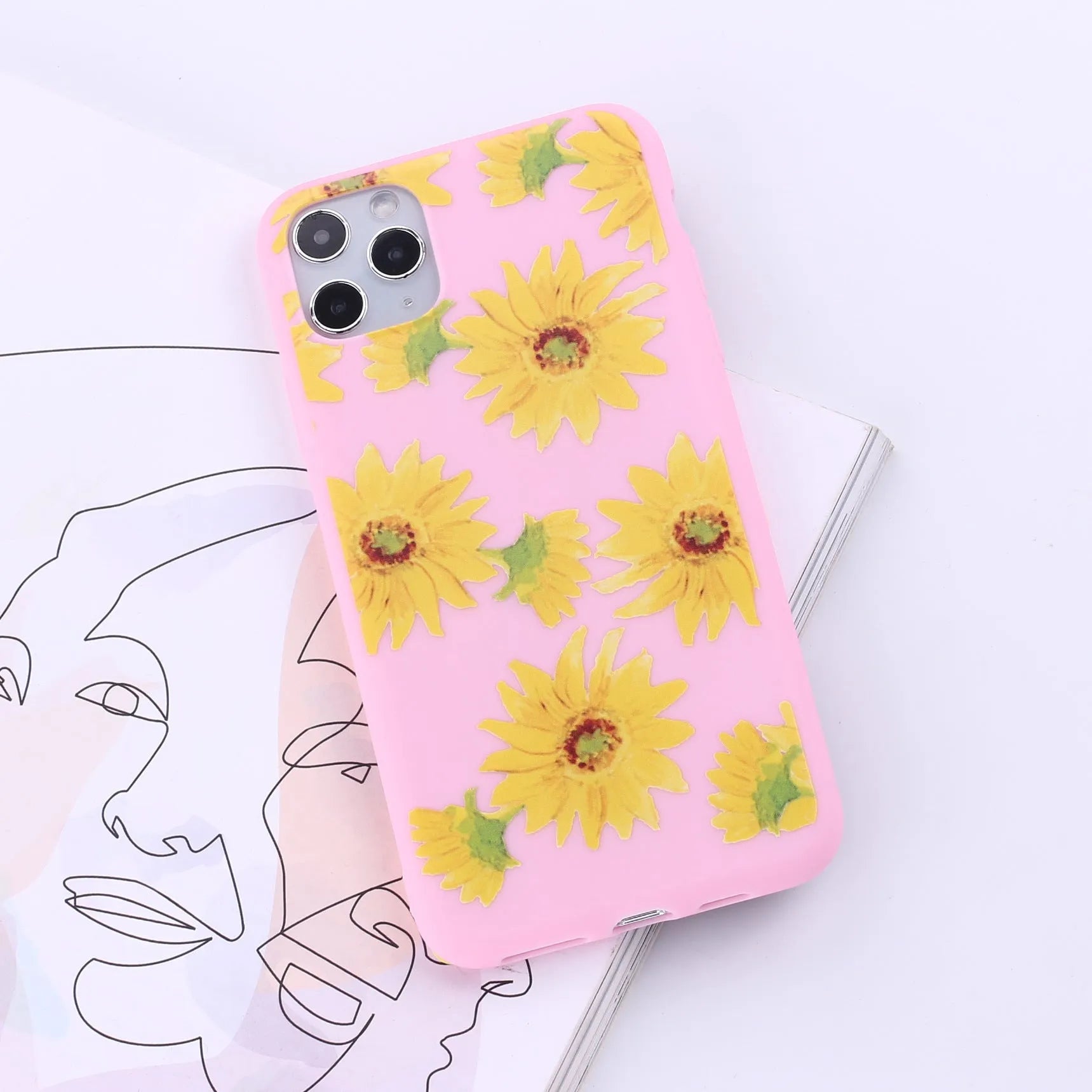 TPU mobile phone case for iPhone in multiple colour options showing back cover design