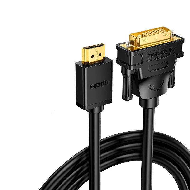 HDMI to HDMI adapter cable with rotatable connectors for laptop to display connection