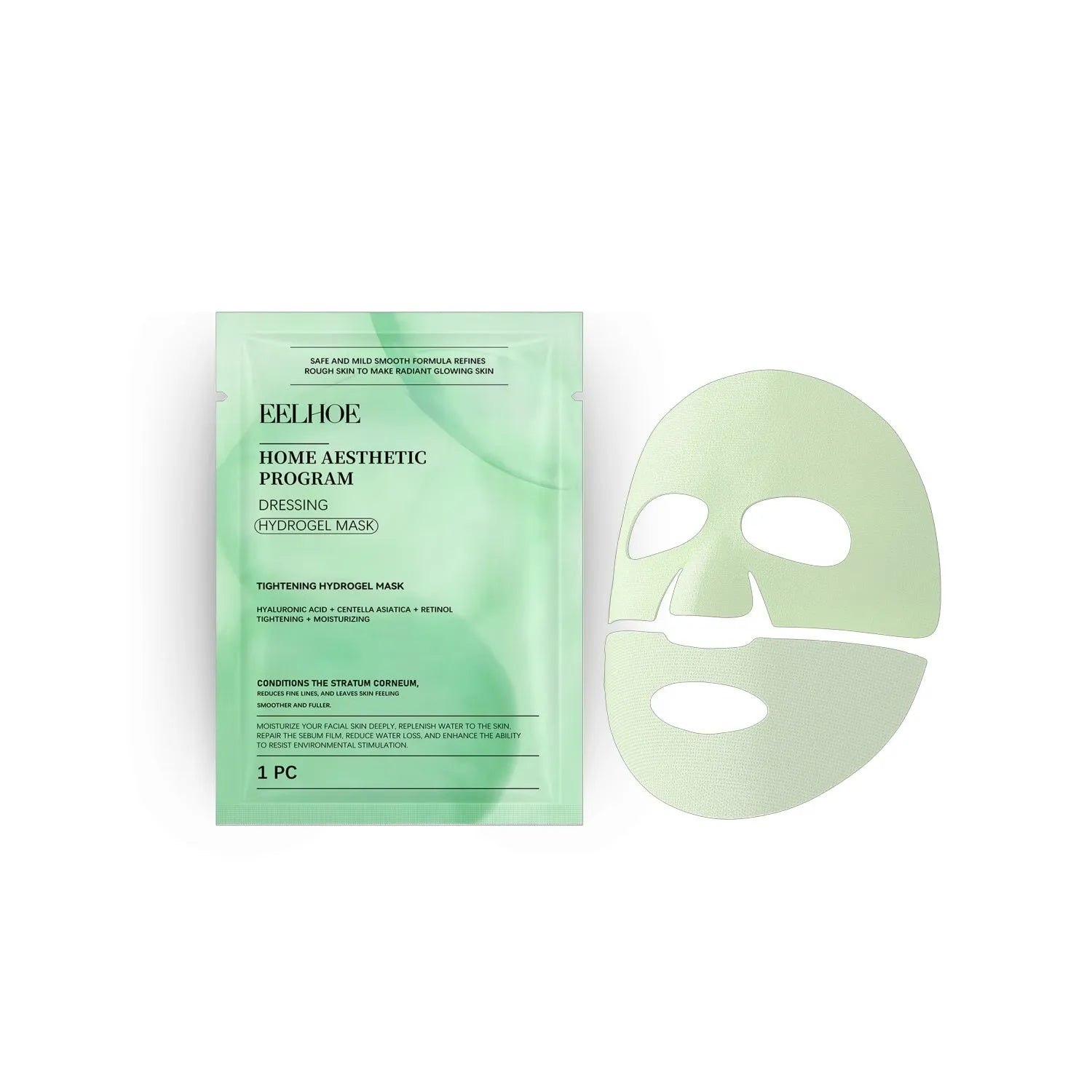 Retinol hydrating sheet face mask with hyaluronic acid and Centella asiatica extract.