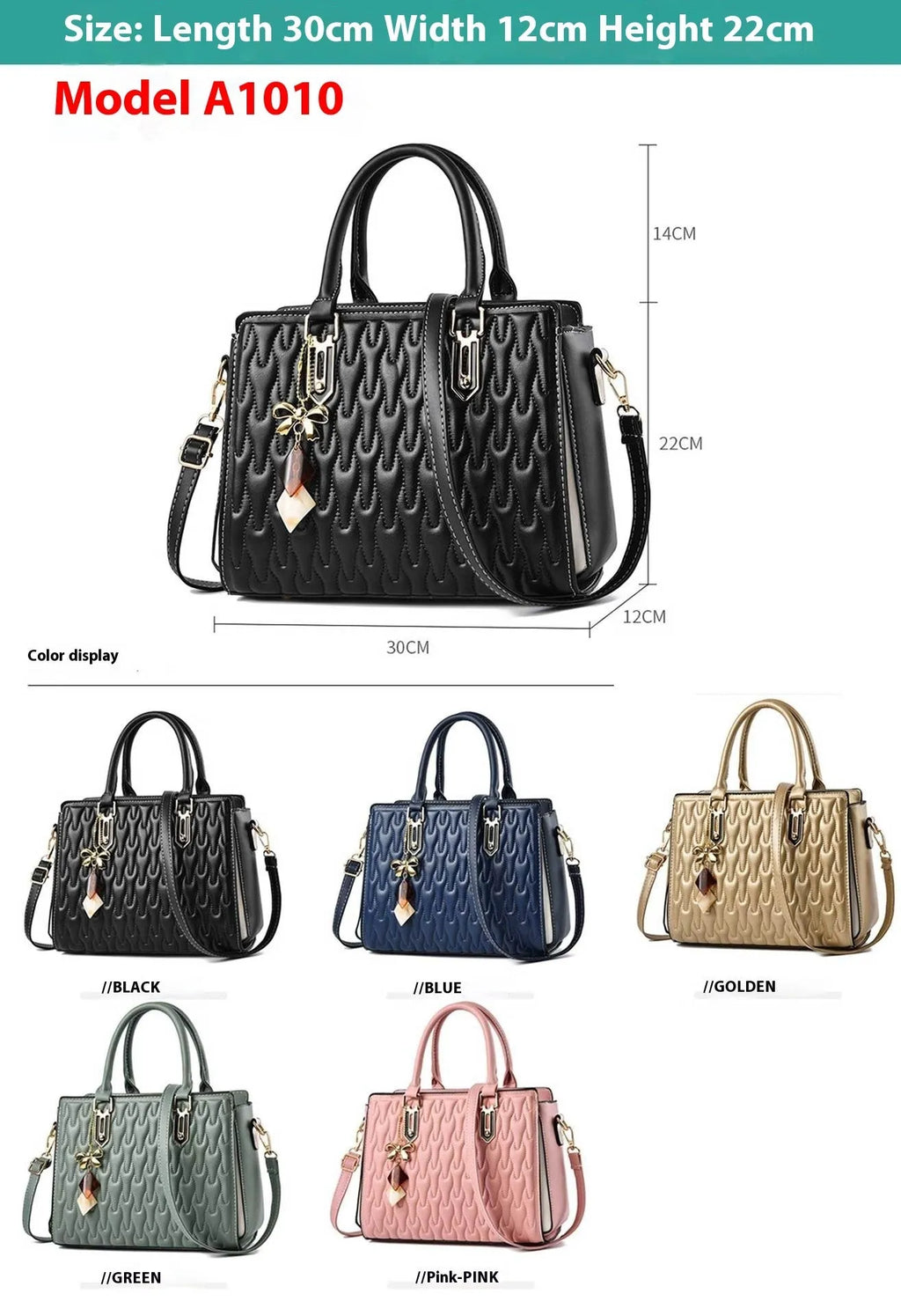 Women's large polyester shoulder messenger bag in street-trend style with pocket sandwich design