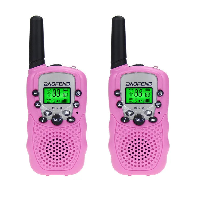 Children's UHF walkie talkie set in assorted colours with 22-channel capability