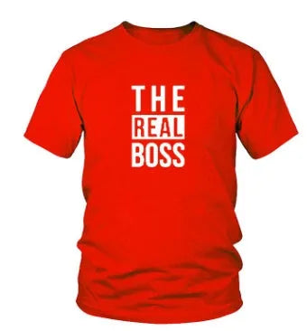 Men's loose fit round neck T-shirt with a printed graphic, short sleeves, on a white background.
