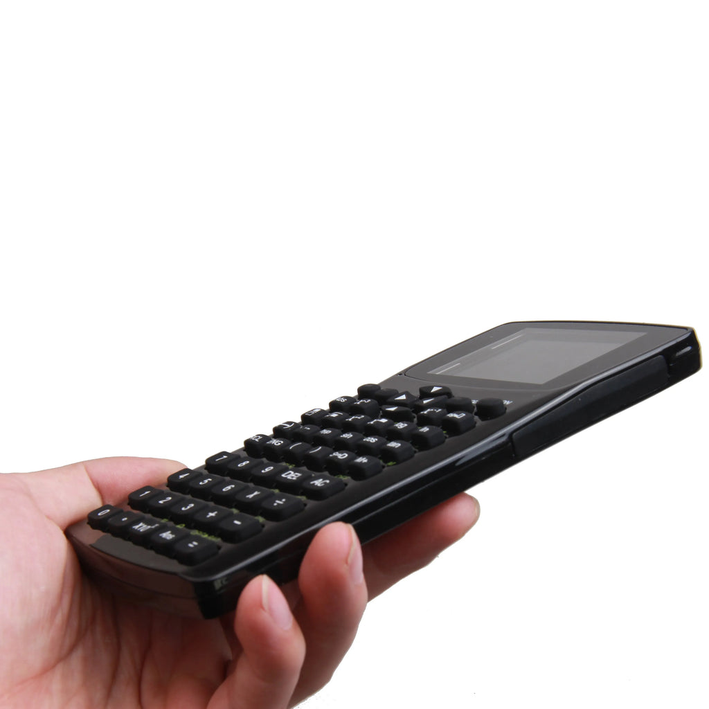 Black multifunctional e-book reader with 2.8cm screen and adjustable strap showing language selection interface