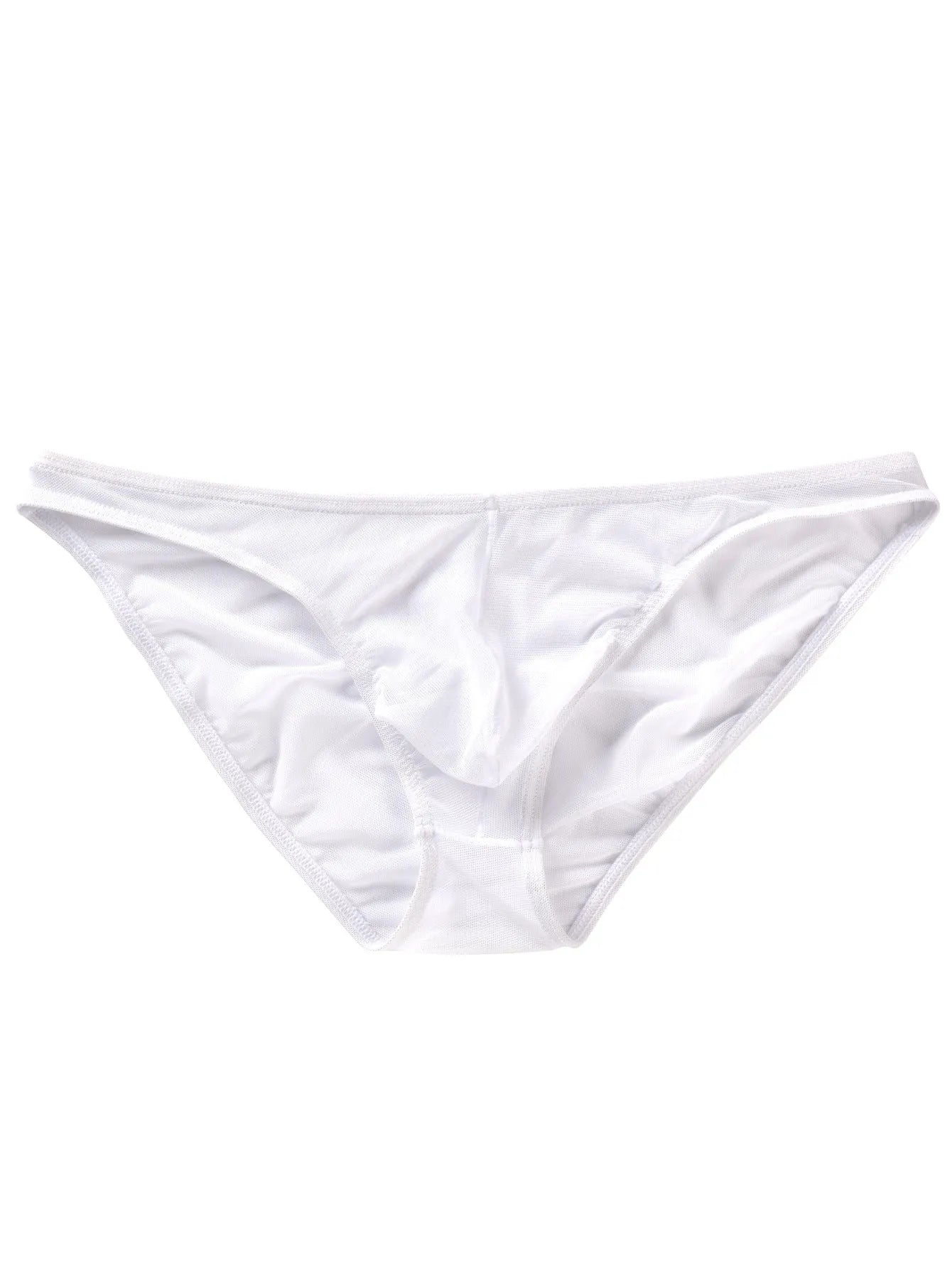 Man wearing black low waist ice silk nylon shorts with quick-drying fabric