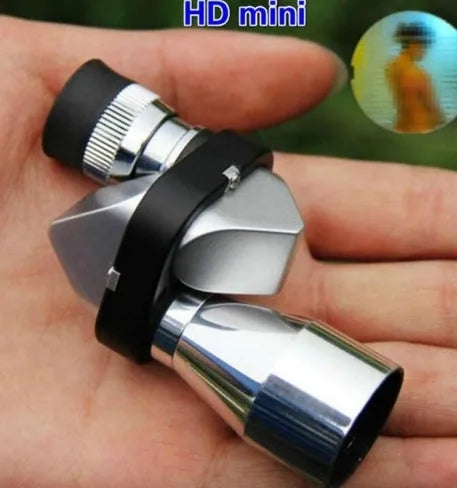 Aluminium alloy pocket monocular telescope with 8x20mm lenses and canvas storage bag