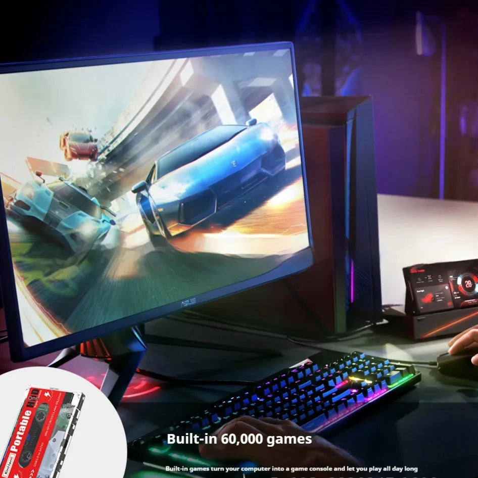 External mechanical hard disk for mobile gaming with compact design and bundled controller options