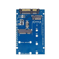 Black SATA3 to M.2 NGFF mSATA SSD conversion card adapter with connectors