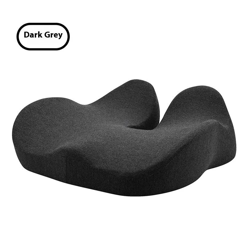 46x43cm memory foam office chair cushion in light grey on desk chair