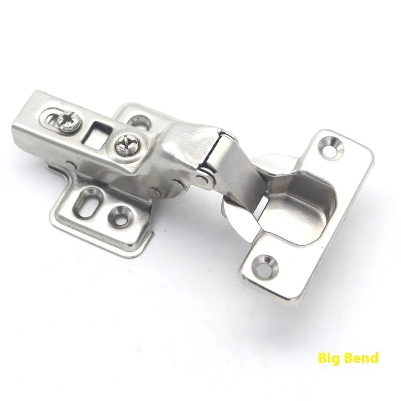 Hydraulic damping cushion hinge for cabinets and wardrobes with nickel plating finish