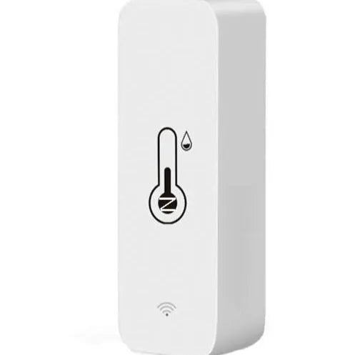 WiFi Zigbee temperature humidity sensor with ABS housing measuring 72mm x 25mm x 20mm