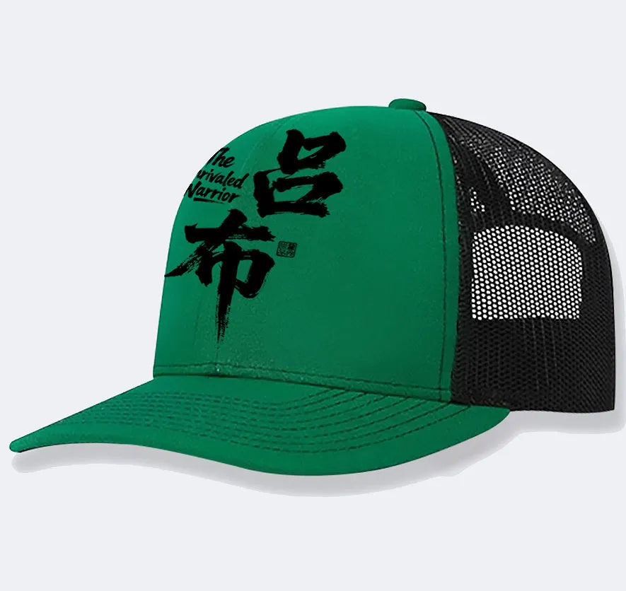 Men's polyester baseball cap in multiple colours including blue, black, and grey