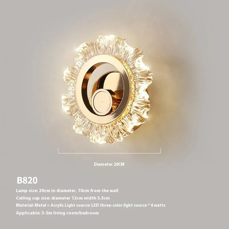 High Sense minimalist modern wall lamp with white acrylic shade on a wall.