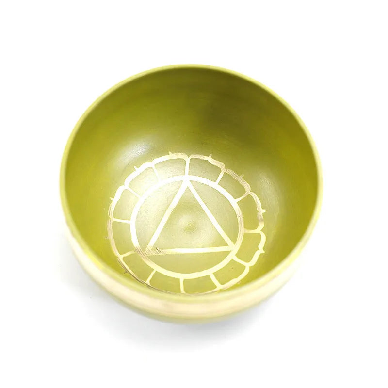 Handmade 7.8cm Himalayan singing bowl in one of seven colours for meditation and yoga