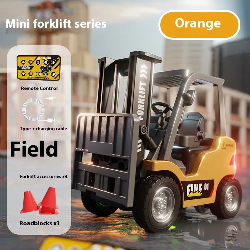 1:64 scale alloy forklift model with Bluetooth remote control and accessory pack