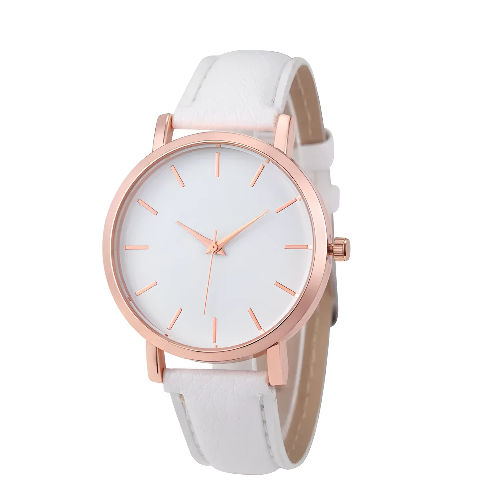 35.5mm square quartz wristwatch with PU leather strap in thirteen colour options