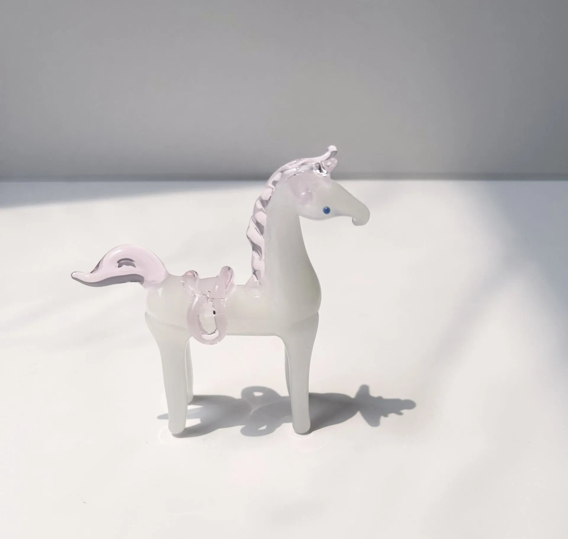 Coloured glaze horse office decoration in modern simplicity style