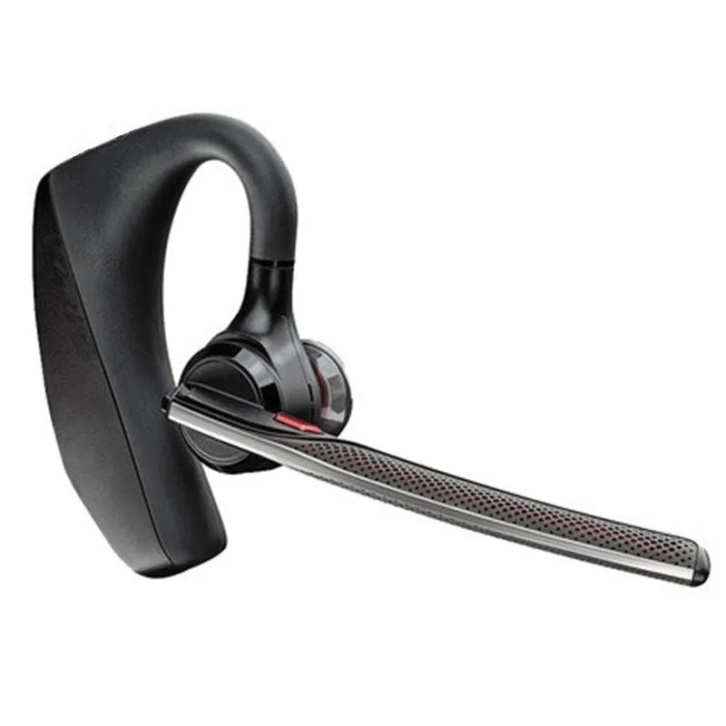 Black plastic stereo Bluetooth sports headphones with a minimalist design.
